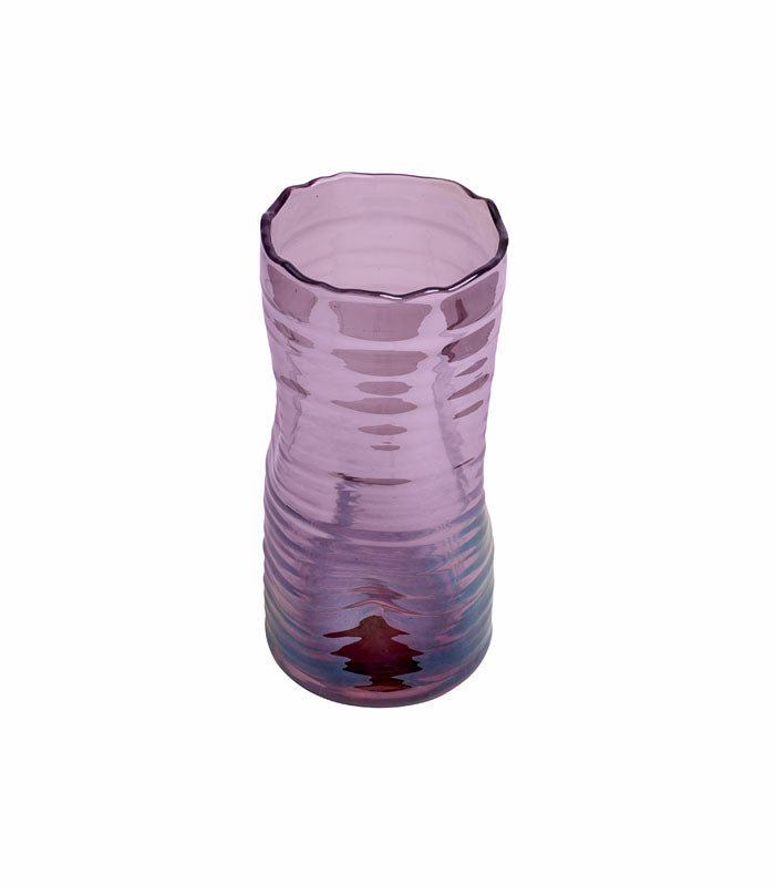 Salmon Glass Vase