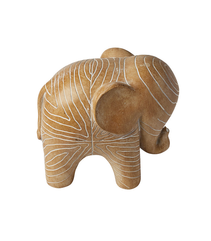 Sand Carved Elephant Sculpture
