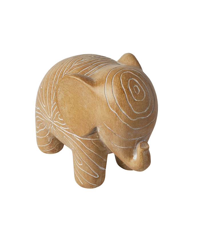 Sand Carved Elephant Sculpture