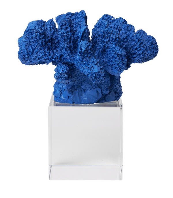 Sea Shell Coral Sculpture - Blue