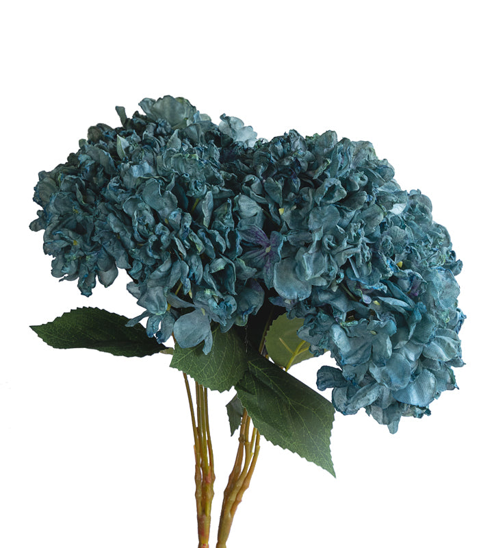 Silk Hydrangea Blue - Set of 2