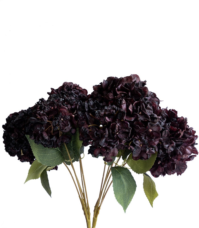 Silk Hydrangea Purple - Set of 2