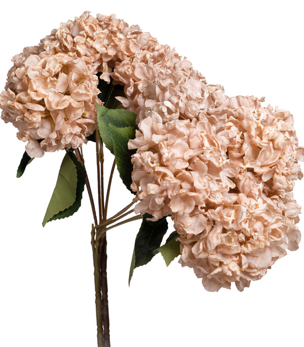 Silk Hydrangea Brown - Set of 2