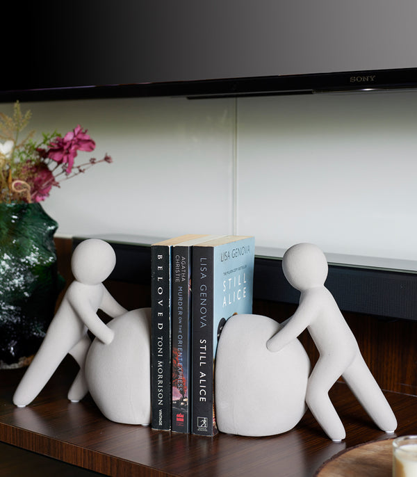 Squeeze Bookend - Beige