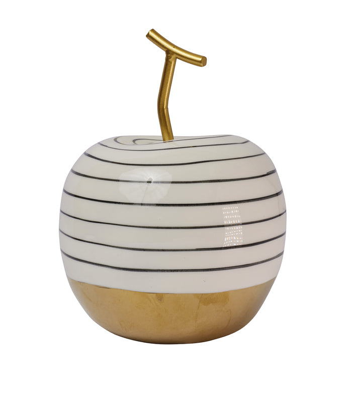 Striped Apple Sculpture