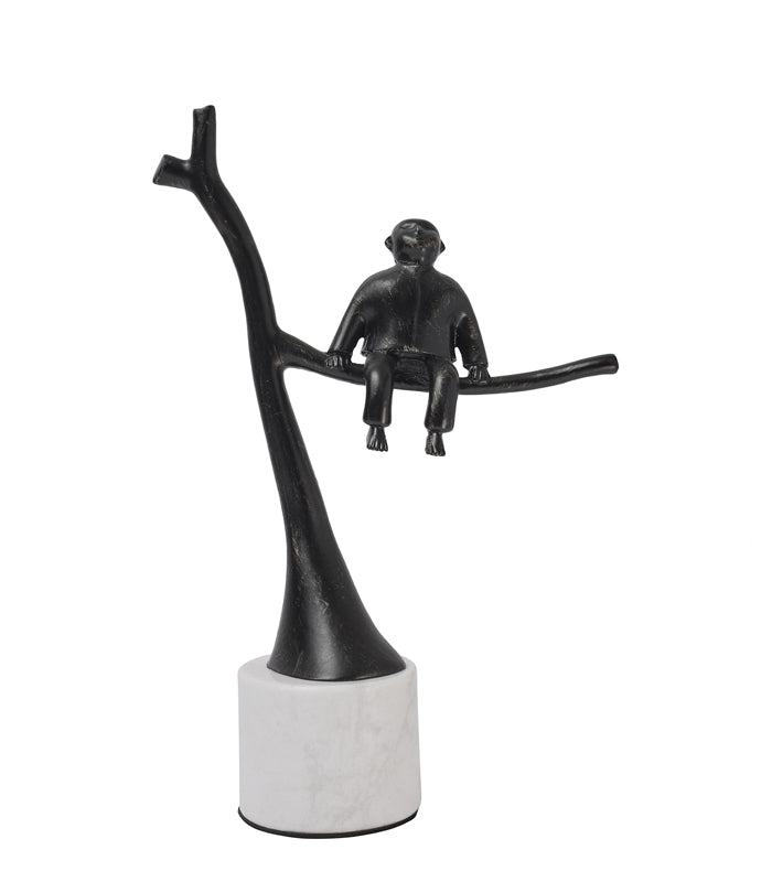 Thoughtful Monkey Sculpture