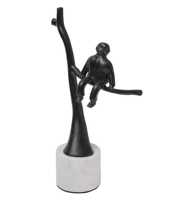 Thoughtful Monkey Sculpture