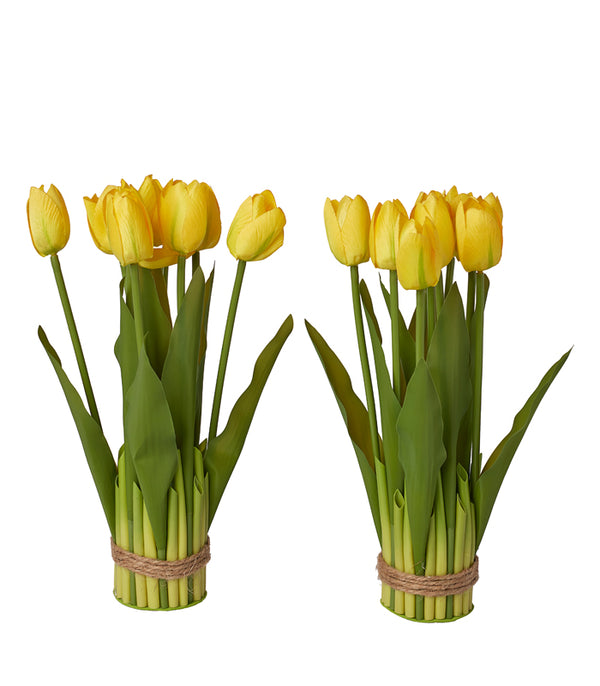 Tulips Stack - Medium - yellow