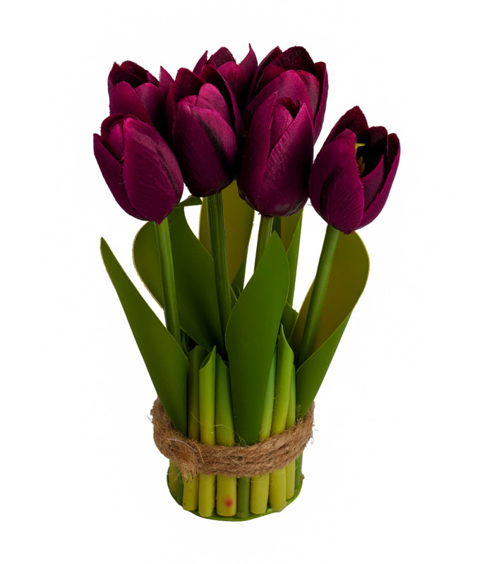 TULIPS SMALL STACK - Purple - SET OF 2