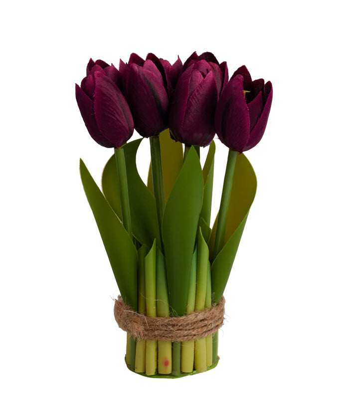 TULIPS SMALL STACK - Purple - SET OF 2