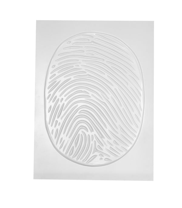 White Fingerprint Wall Art