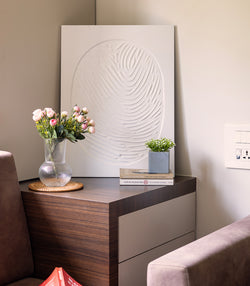 White Fingerprint Wall Art