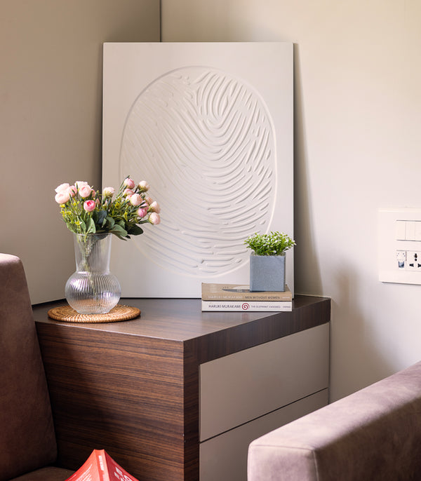 White Fingerprint Wall Art