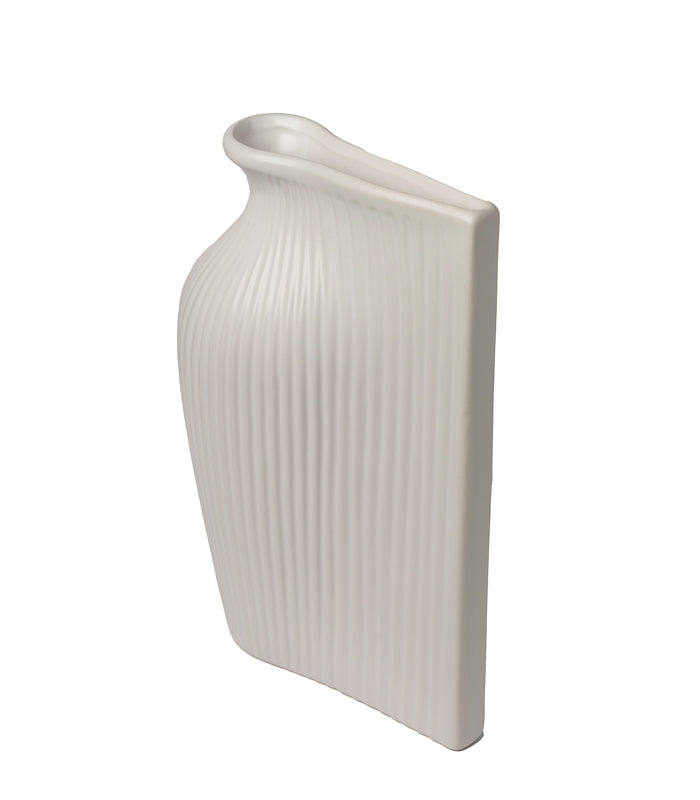 White Fluid Vase