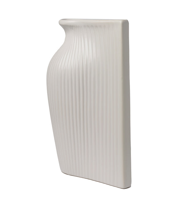 White Fluid Vase