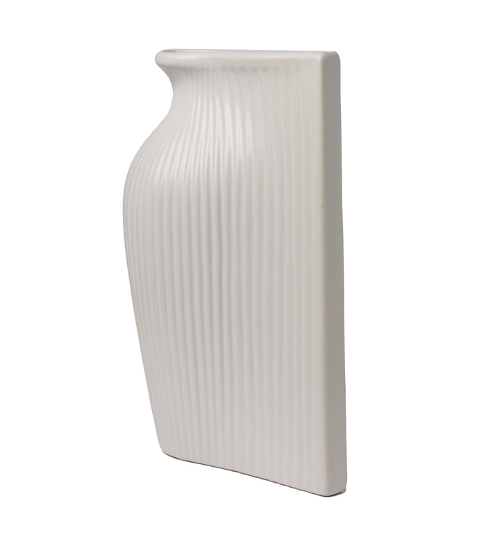 White Fluid Vase