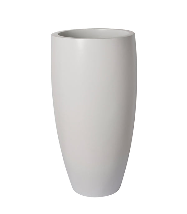 White Funnel Planter