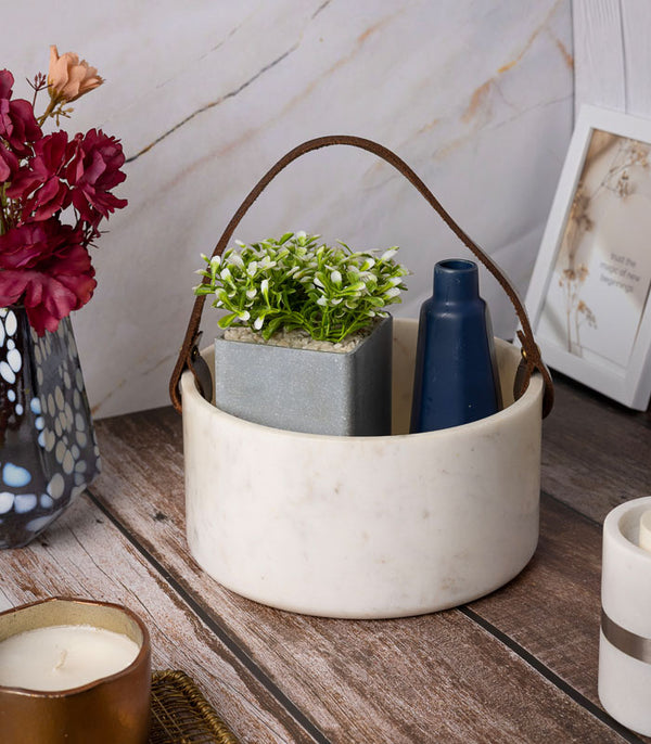 White Marble Monolith Tray - Medium