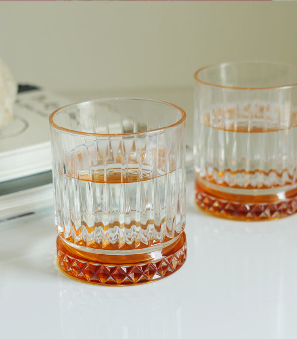 Amber Rain Glasses - Set of 4