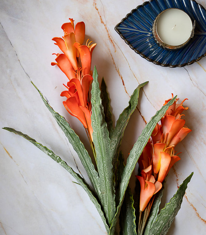 Arum Lily Orange - Set of 2