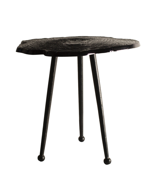 Bark Top Table - Black