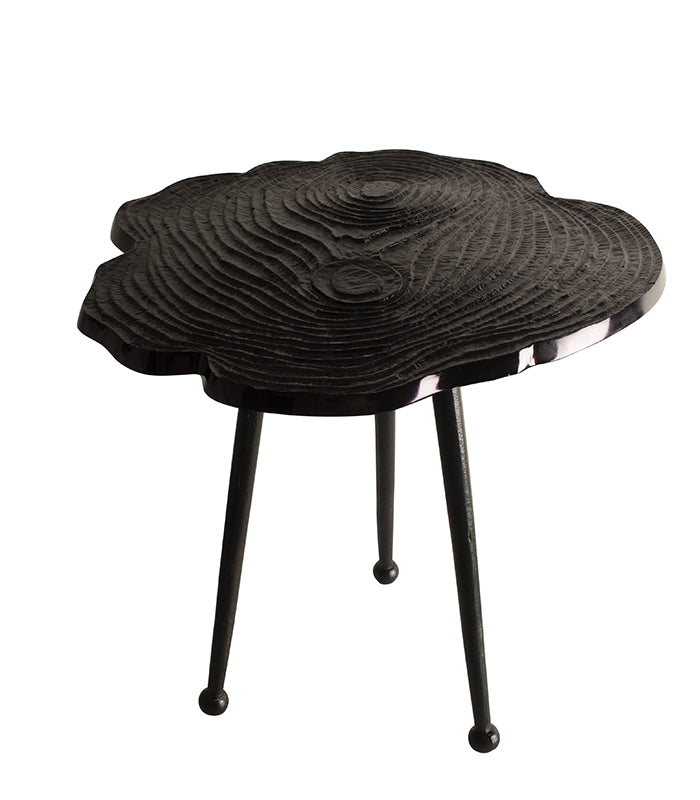 Bark Top Table - Black