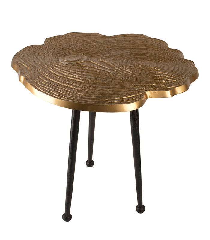 Bark Top Table – Gold