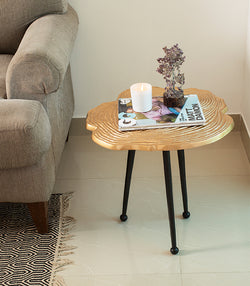 Bark Top Table – Gold