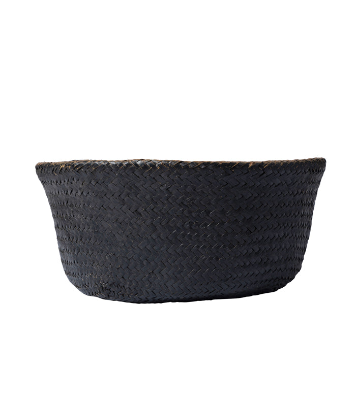 Black Cane Planter Cover Basket