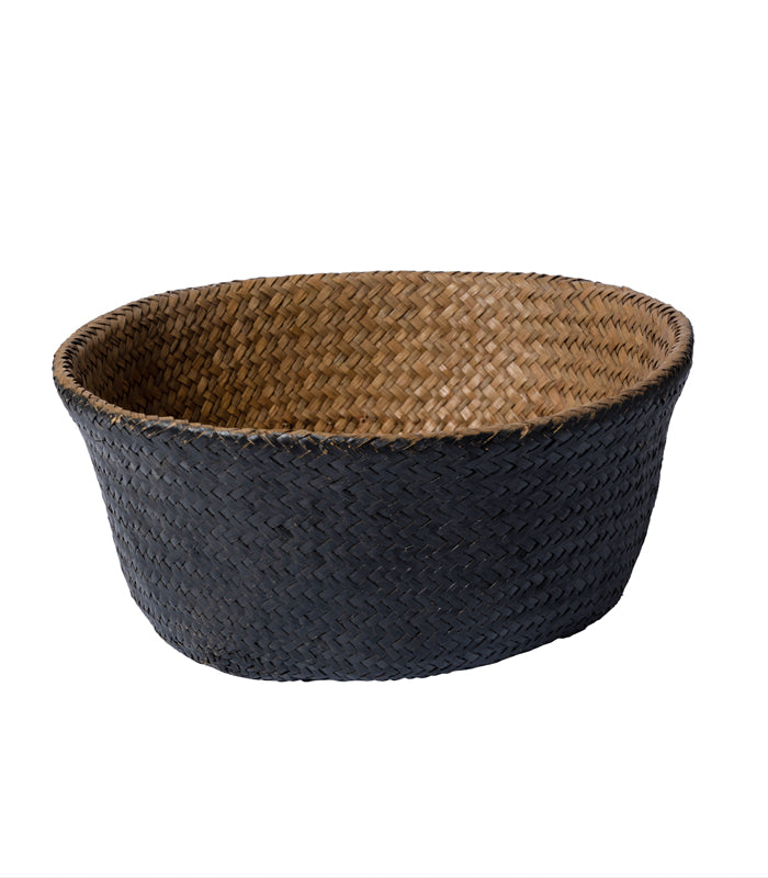 Black Cane Planter Cover Basket