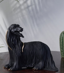 Black Hound Sculpture
