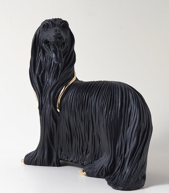Black Hound Sculpture
