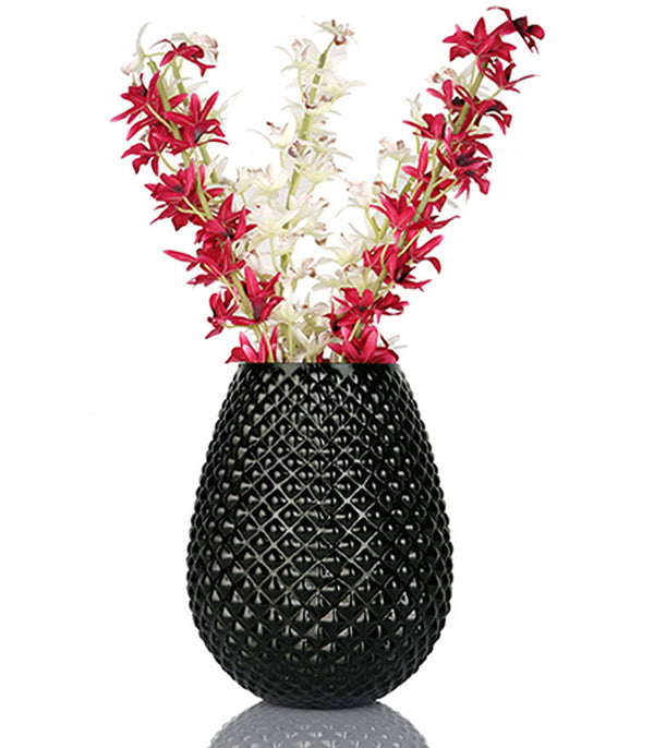 Black Porcupine Vase