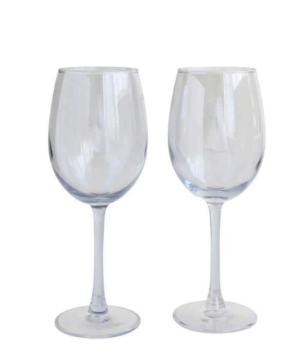 Blue Electroplated Glasses - Set of 2