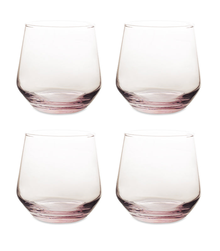 Blush Tint Glasses - Set of 4