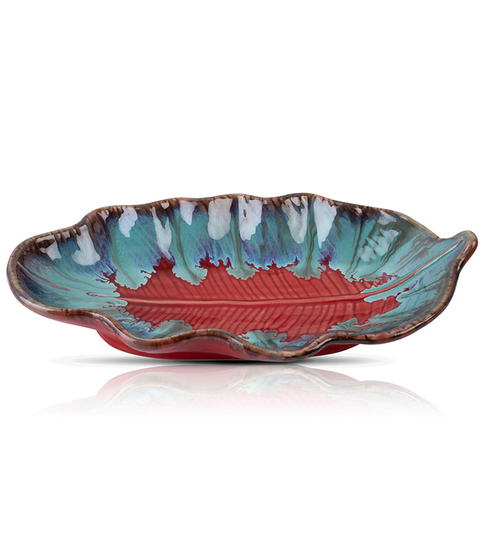 Cardinal Sky Leaf Platter