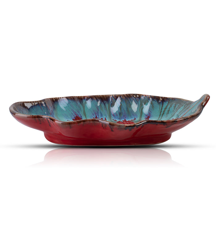 Cardinal Sky Leaf Platter