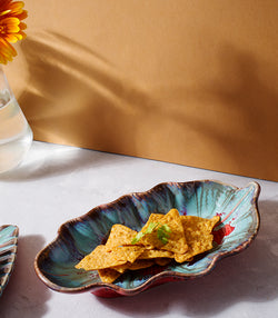 Cardinal Sky Leaf Platter