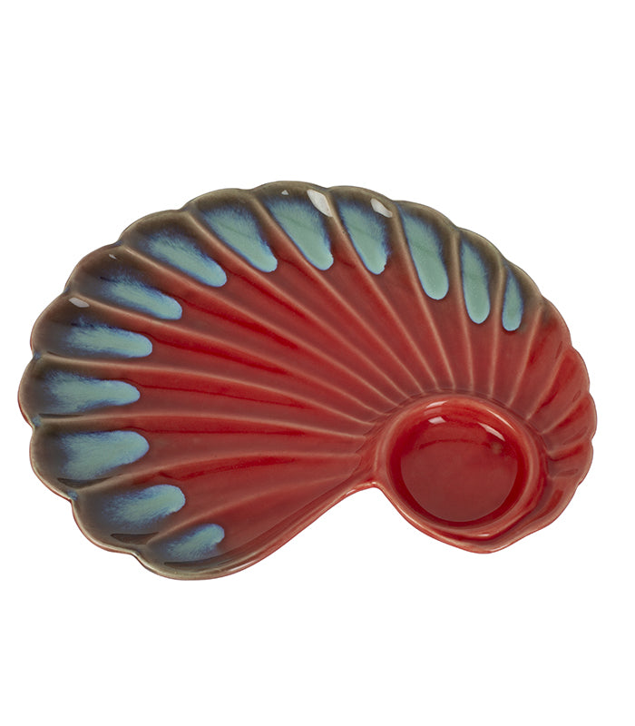 Cardinal Sky Shell Dip Platter
