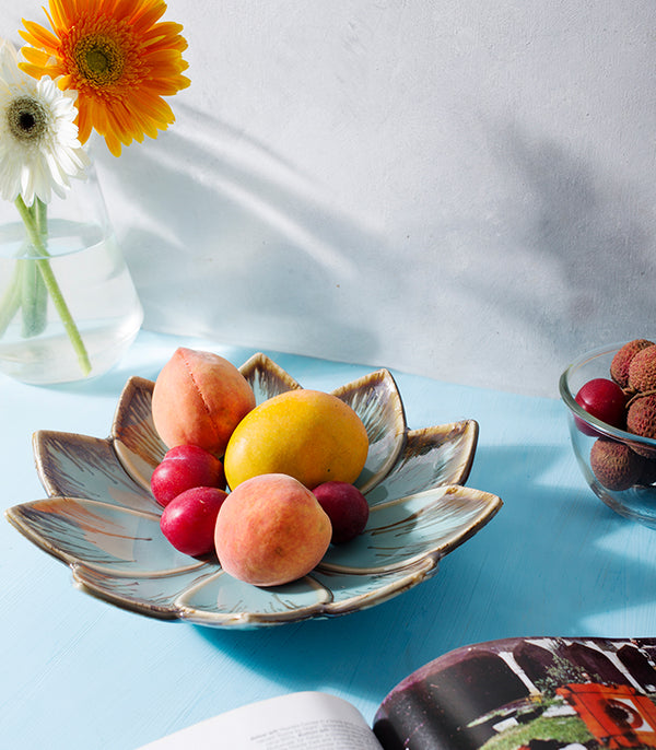 Cerulean Flower Plate