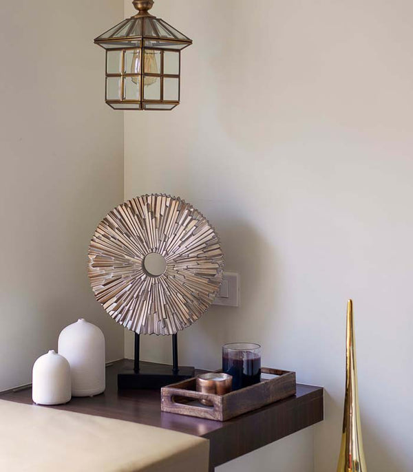 Champagne Radial Sculpture