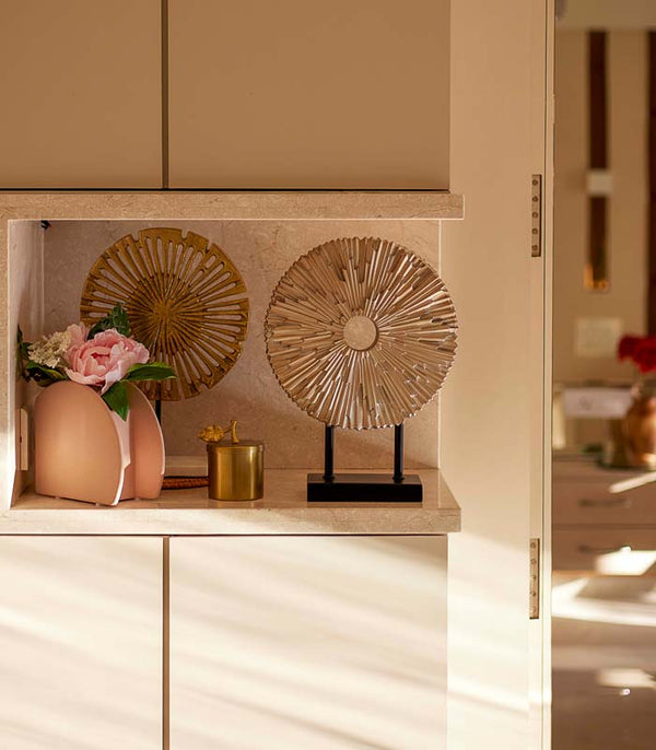 Champagne Radial Sculpture