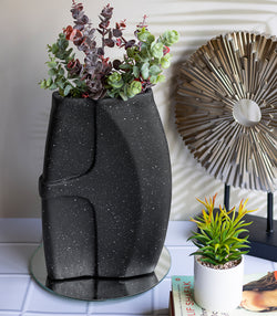 Charcoal Amphora Vase