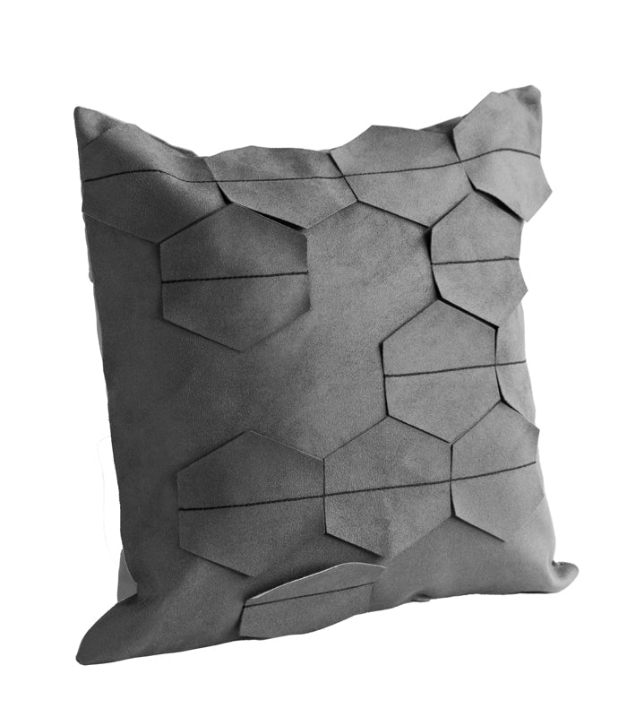 Charcoal Honeycomb Cushion Cover