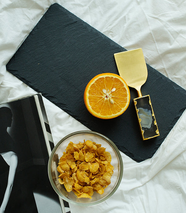 Charcoal Slate Rectangular Platter set