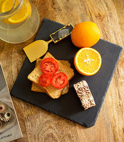 Charcoal Slate Square Platter set
