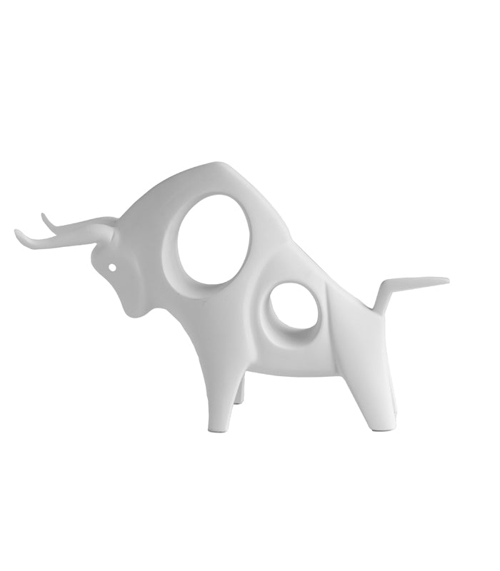 Charging Bull - White