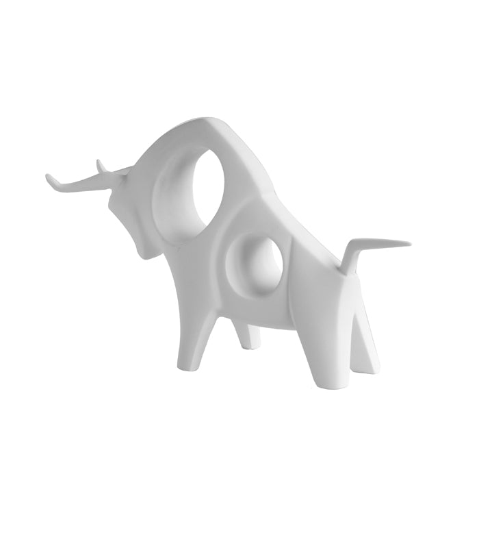 Charging Bull - White