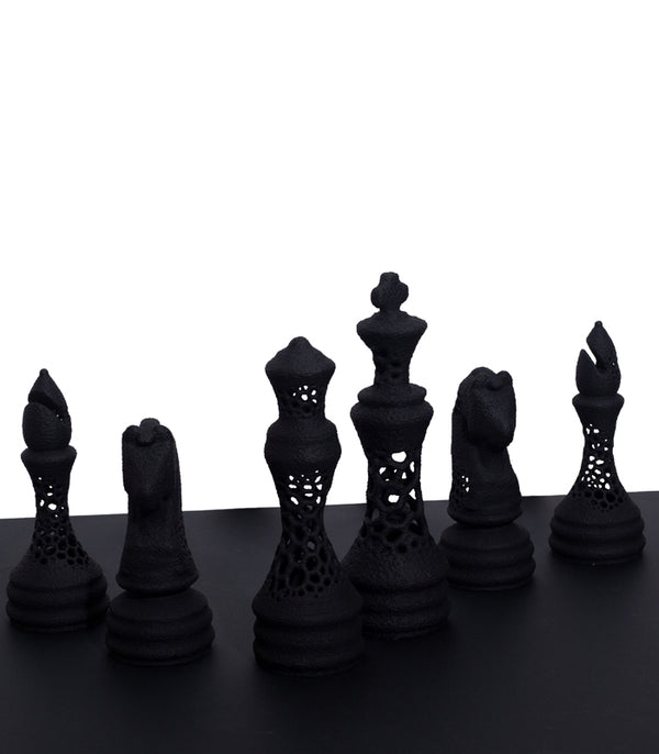 Chess 6 Piece Set Black