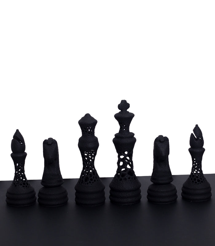 Chess 6 Piece Set Black